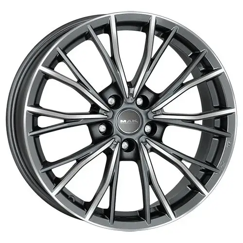 MAK MARK gun metal mirror face 8.0Jx19 5x112 ET46 Highlight