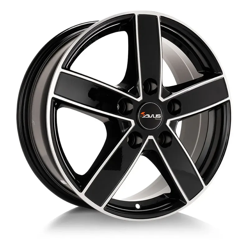Zertifiziert AVUS RACING AC-V51 black polished 7.0Jx17 5x108 ET45