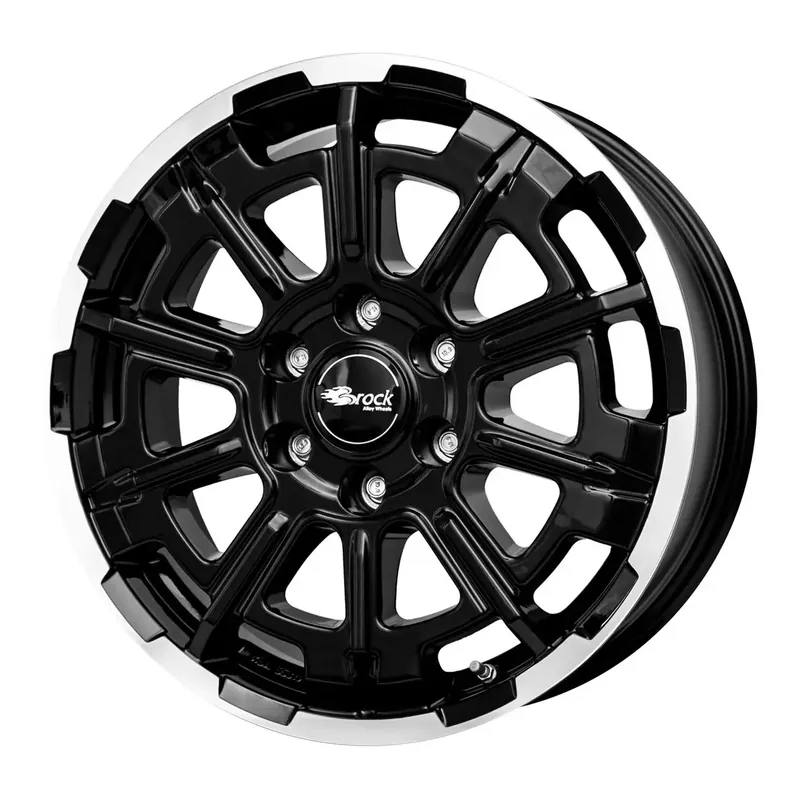 Begrenztes Angebot BROCK B45-5L schwarz glanz voll-poliert (sgvp) 7.5Jx18 5x160 ET50