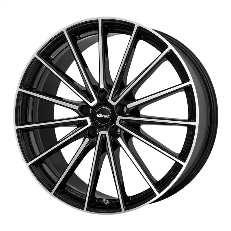 Abverkauf BROCK B43 schwarz glanz voll-poliert (sgvp) 10.0Jx21 5x112 ET54