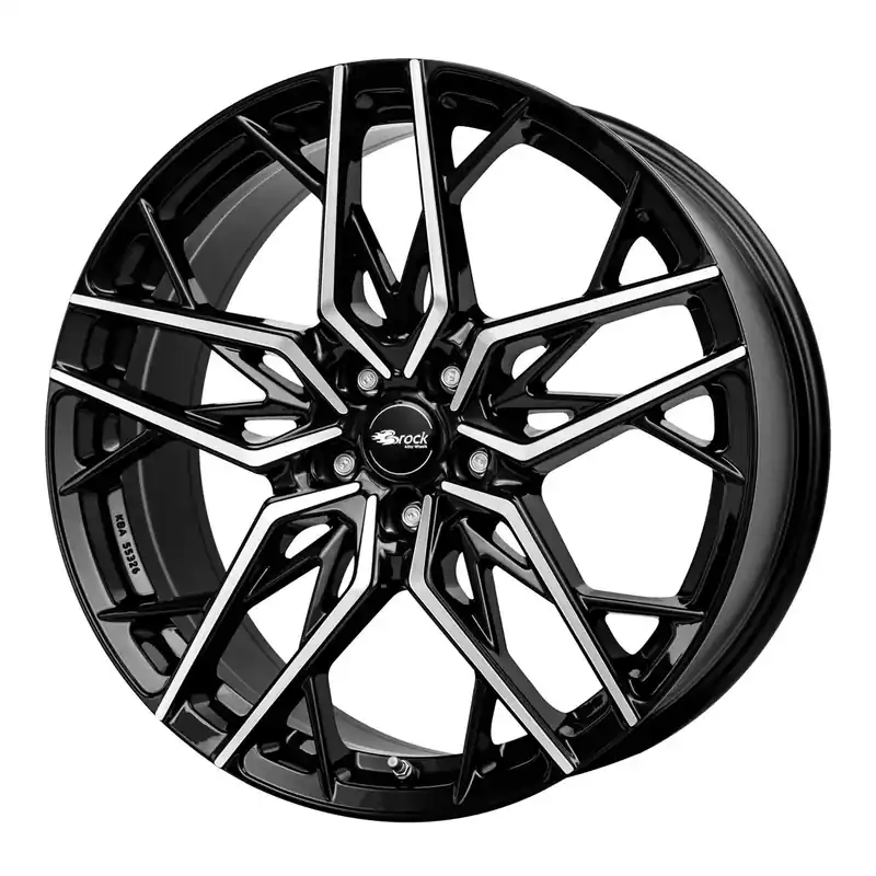 Bestseller BROCK B44 schwarz glanz voll-poliert (sgvp) 8.0Jx18 5x100 ET35