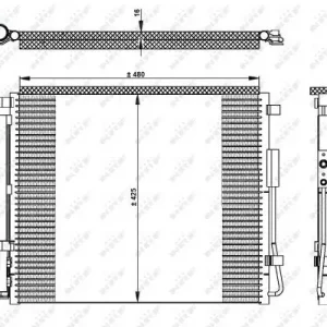 NRF Kondensator, Klimaanlage (350333) KFZ-7053908 Sale