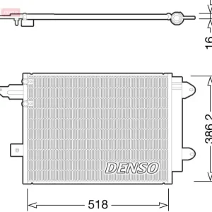 DENSO Kondensator, Klimaanlage (DCN02005) KFZ-7054433 Solange Der Vorrat Reicht
