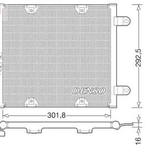 DENSO Kondensator, Klimaanlage (DCN02028) KFZ-7054442 Mega-Angebot