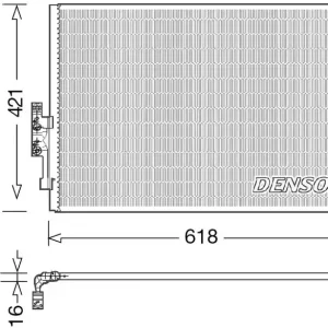 DENSO Kondensator, Klimaanlage (DCN05016) KFZ-7054475 Preisreduziert
